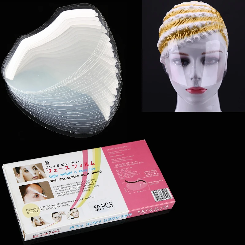 50 шт./компл. парикмахерские маски для волос Раскрашивание Защита лица