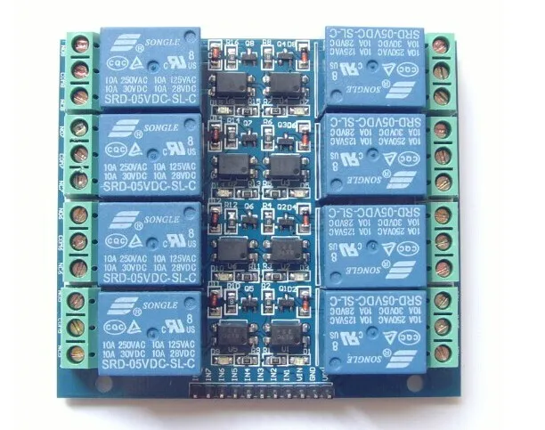 

Релейный модуль для Arduino, 5 В, 10 А, 8 каналов
