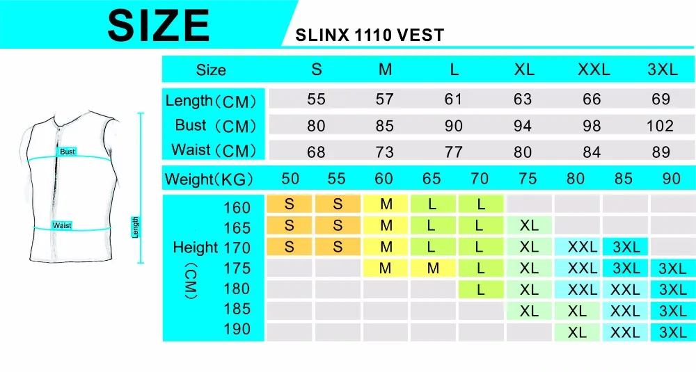 Slinx 3 мм неопреновый Мужской и Женский гидрокостюм унисекс жилет для костюм для кайтсёрфинга для подводного плавания серфинга
