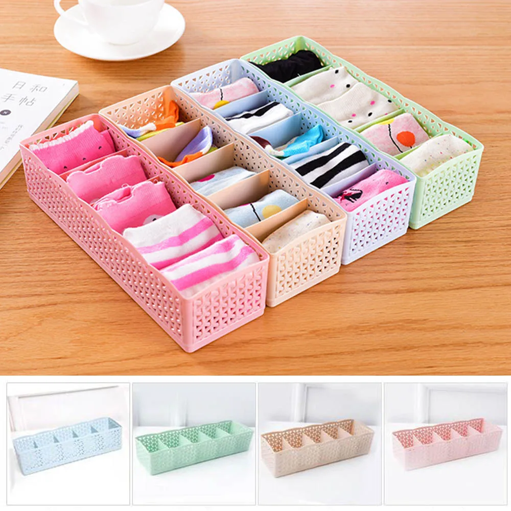 Коробка для хранения галстук бюстгальтер носки нижнее белье ящик пластиковый
