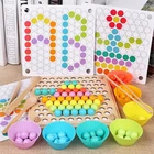 Монтессори Обучающие игрушки, обучающие ложки для детей, начинающих ходить, играть в обучение