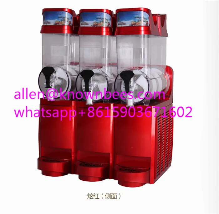 

Air shipping price 3 tanks commercial beverage dispenser automatic slush machine with 45L capacity