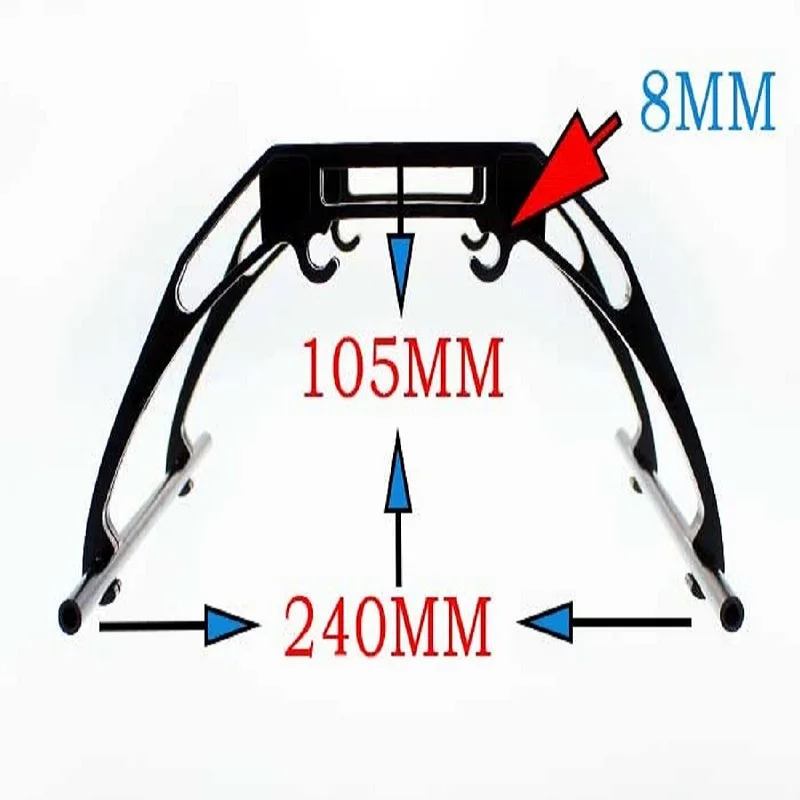 F330 Рамка для квадрокоптера мультикоптера с посадочным шасси красного белого