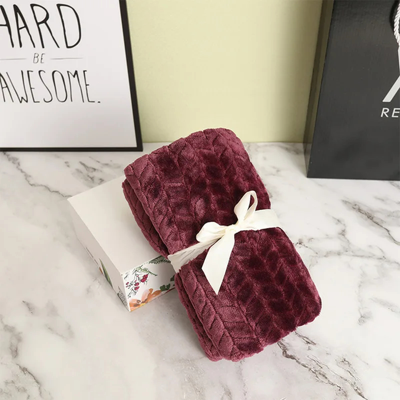 Супермягкое фланелевое одеяло для использования в самолете диван офисное