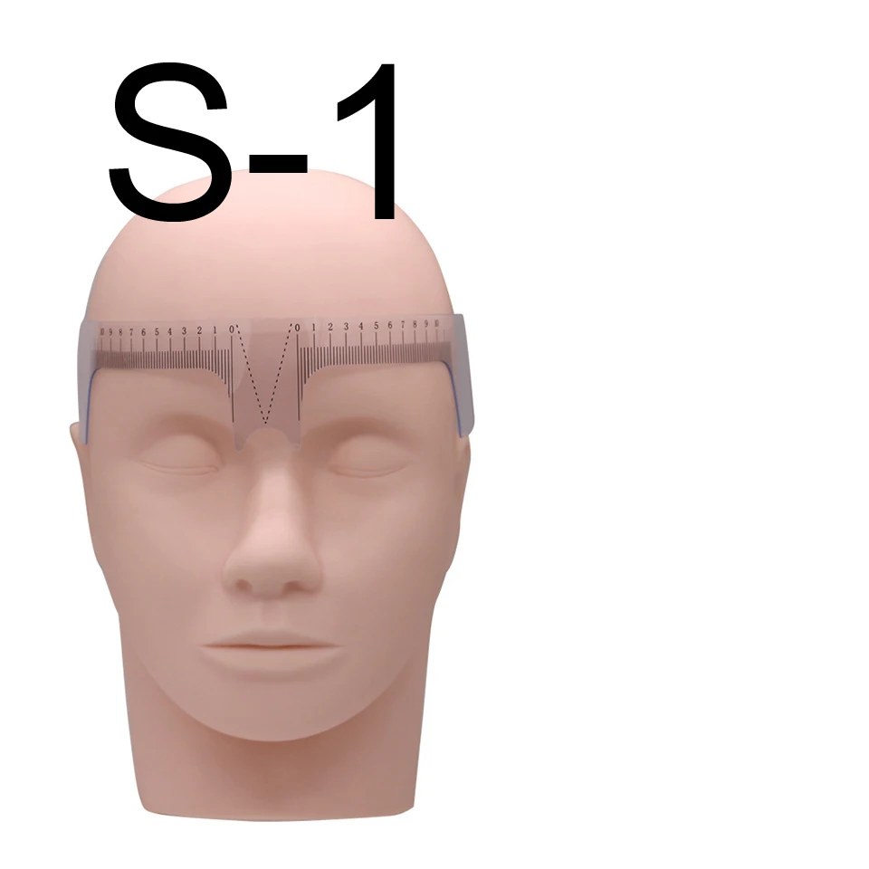 Микроблейдинг многоразовый макияж бровей мера Руководство линейка перманентные