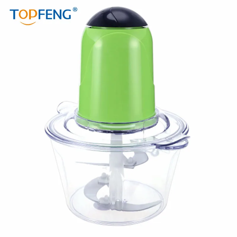 TOPFENG 2 л Электрический кухонный измельчитель Мясорубка пищевой из нержавеющей