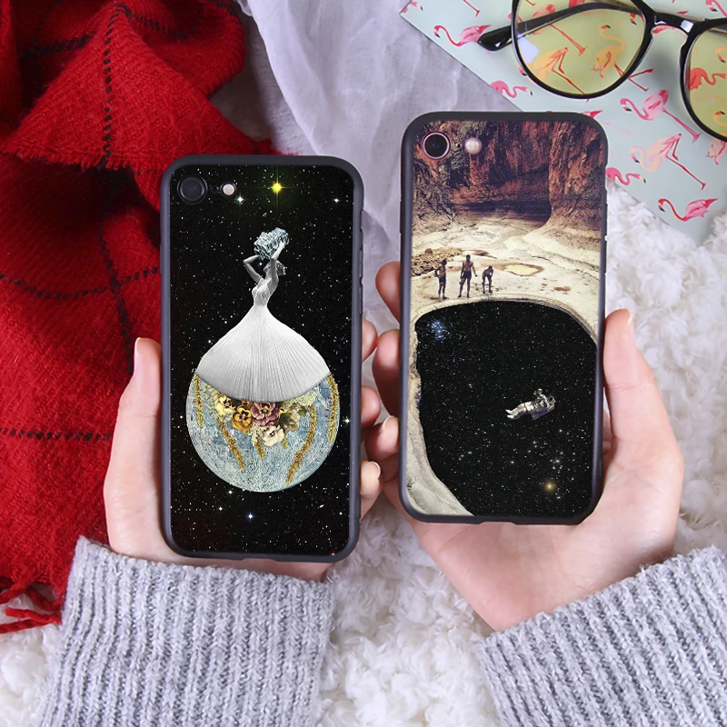 Trippy чехол для телефона iphone7 8 Plus абстрактный роскошный мягкий силиконовый iPhone8 6 6s X