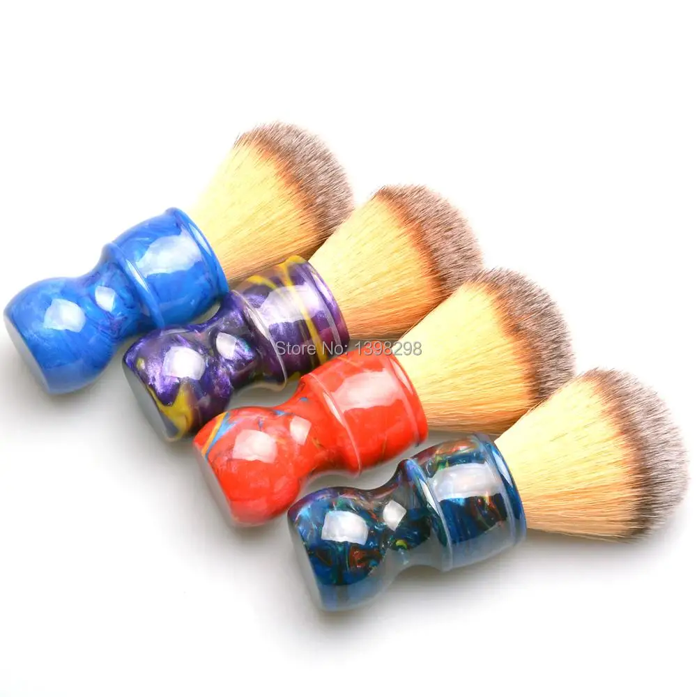 Новый дизайн смолы ручка синтетических волос щетка для бритья мужской помазок