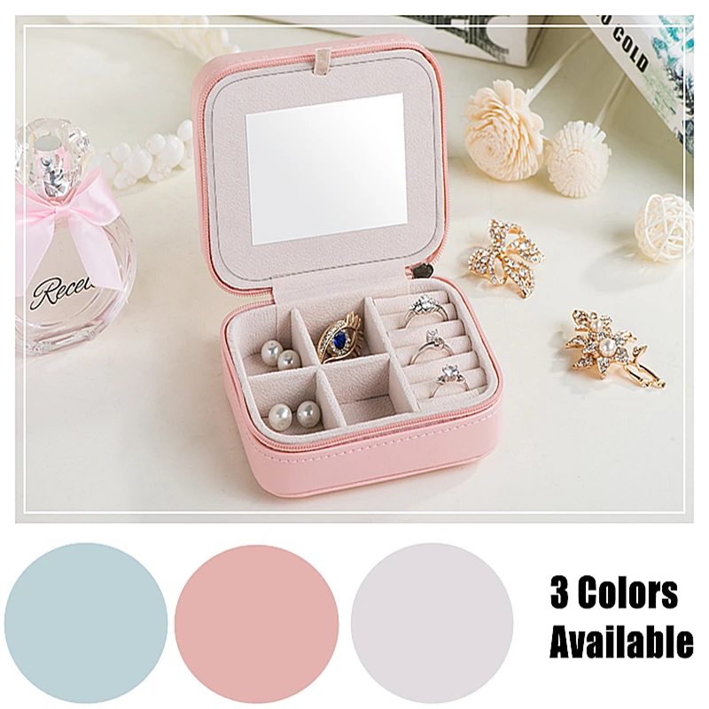 Высококачественная коробка для хранения украшений милая органайзер макияжа