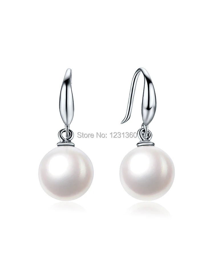 

100% 925 Sterling Silver Drop earrings ,Freshwater pearls earring sterling silver jewelry earrings,birthday gift christmas gift