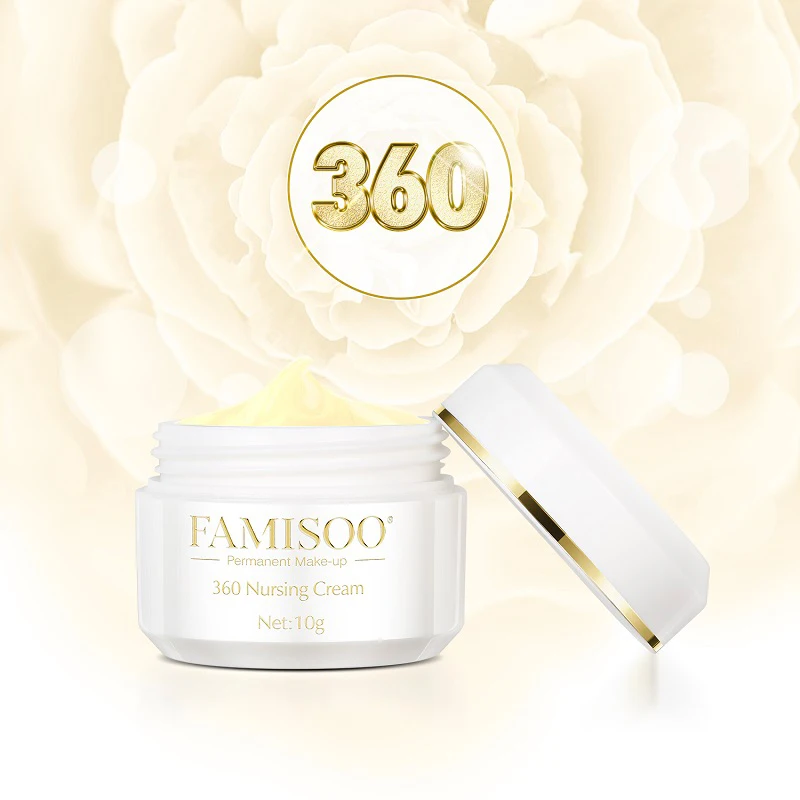 Famisoo 4 шт. пигмент+ 1 шт. 360 Детский Крем оборудование для перманентного макияжа бровей губ чернильная подводка для глаз набор татуировки микроблейдинг набор пигментов
