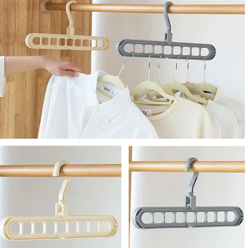 Multi-port Support Circle Clothes Hanger Drying Racks Multifunction Plastic Scarf Hangers Storage Rack | Дом и сад
