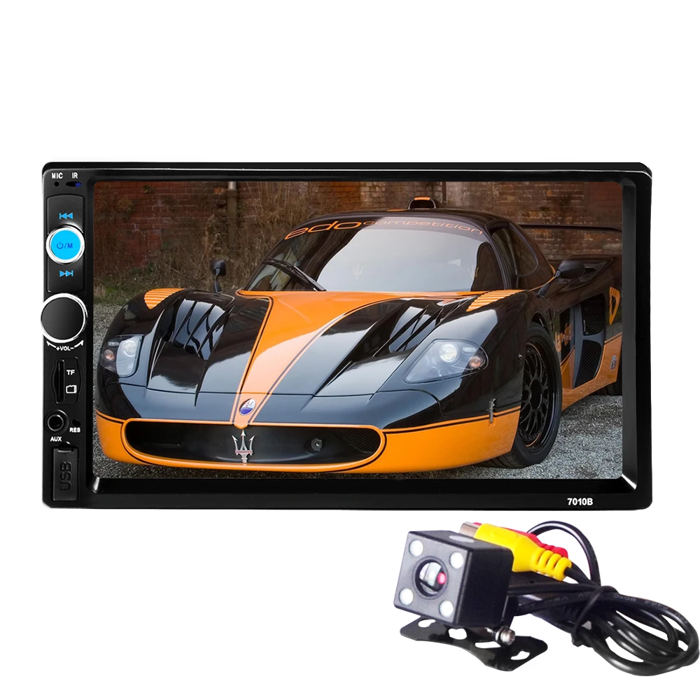 7 дюймов 2 Din HD Авторадио Bluetooth USB/TF FM Aux вход автомобильный Радио Авто MP5 плеер oto