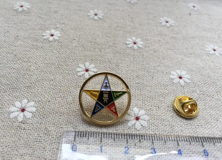 50pcs freemasonry metal custom badge masonic lapel pin badges brooches and pins star craft gifts souvenir