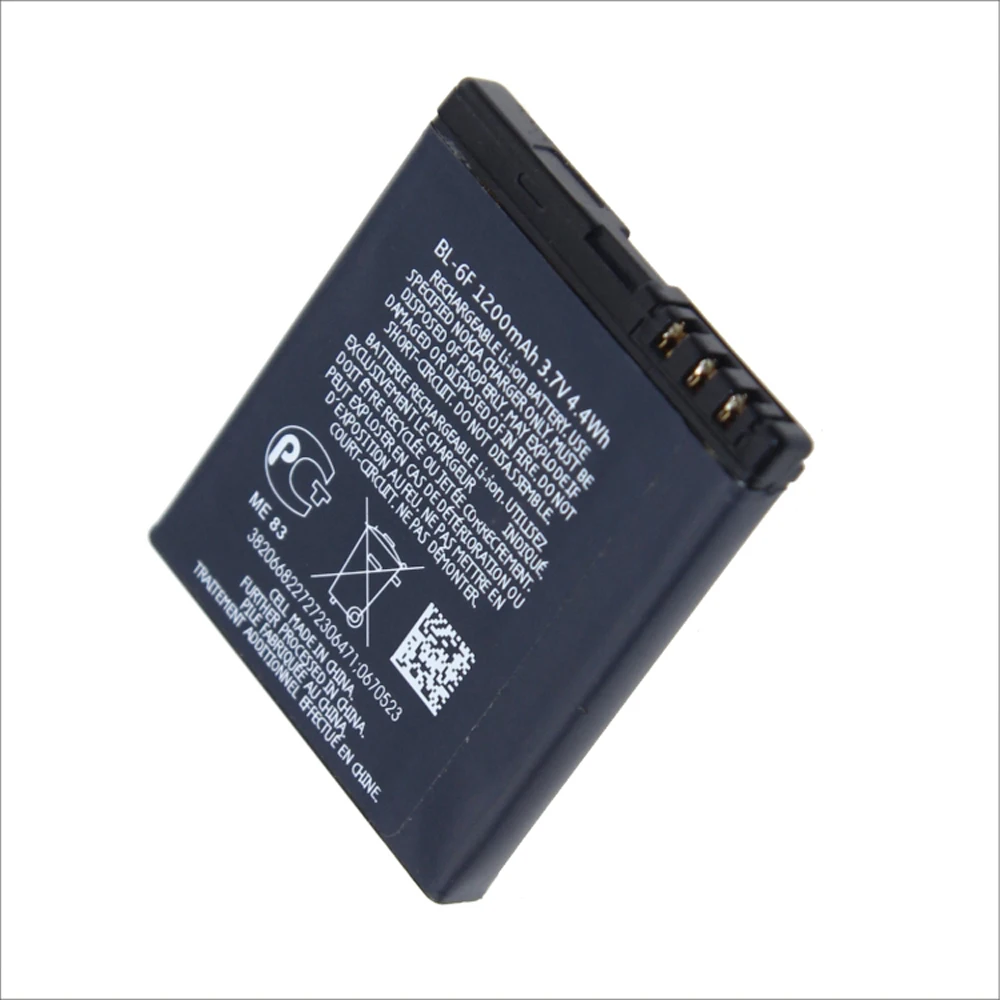 5 шт./лот 1200 мАч BL 6F BL6F батарея для Nokia 6788 N78 N79 N95 6788I батарея|Аккумуляторы мобильных