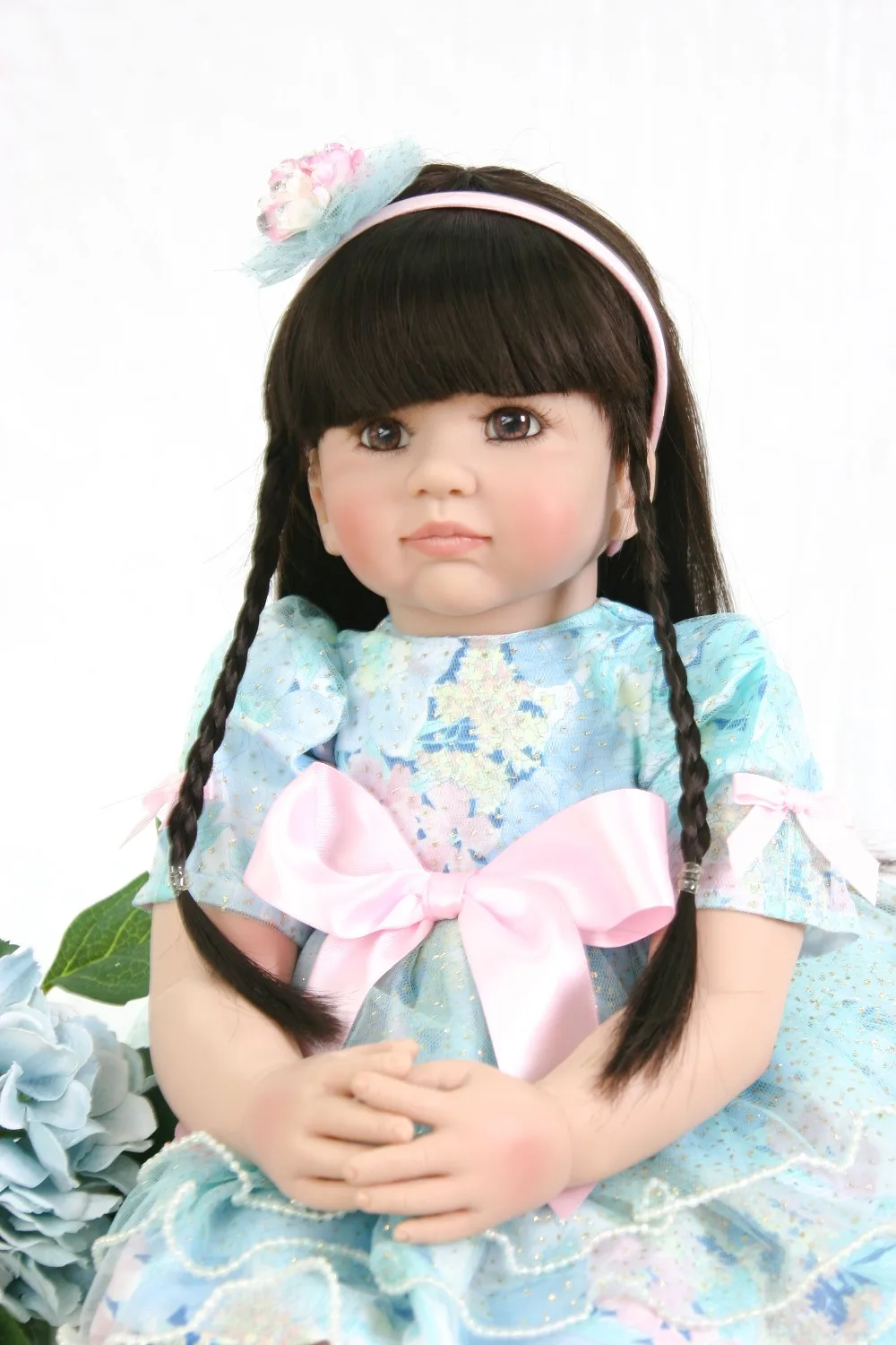 24 дюйма силиконовые куклы Reborn Bebe Alive Поддельные Детские 58 см принцесса малыш bebe