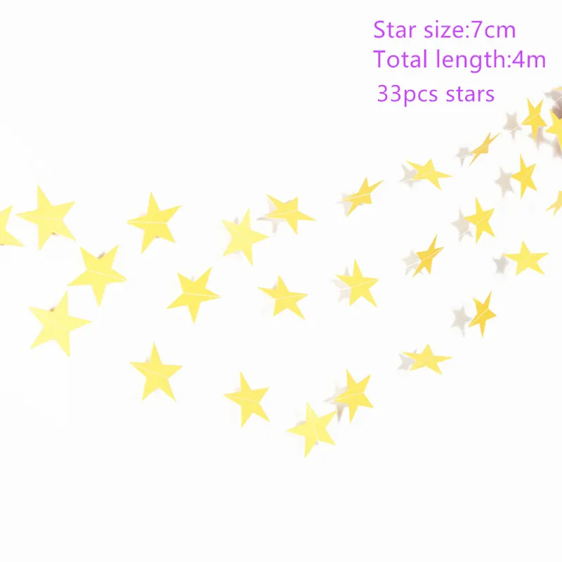star banner gold Бумажная звезда/буквы гирлянды свадебные плакаты Babyshower день рождения струнная Цепочка Свадебная вечеринка невесты баннер флажки из мешковины Декор - Цвет: star banner gold
