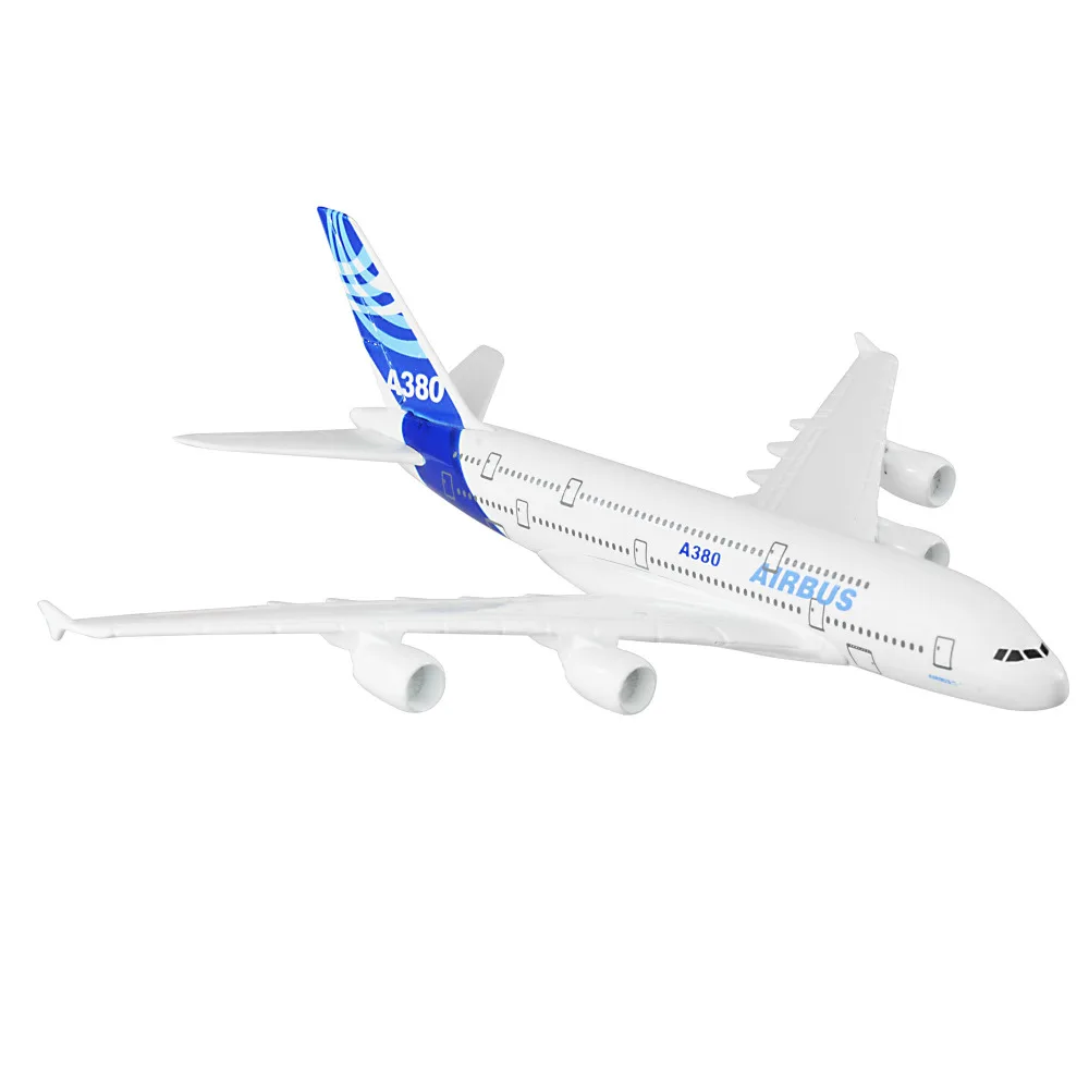 AIRBUS A380 16 см 15 металлические модельные украшения подарок на Рождество модель