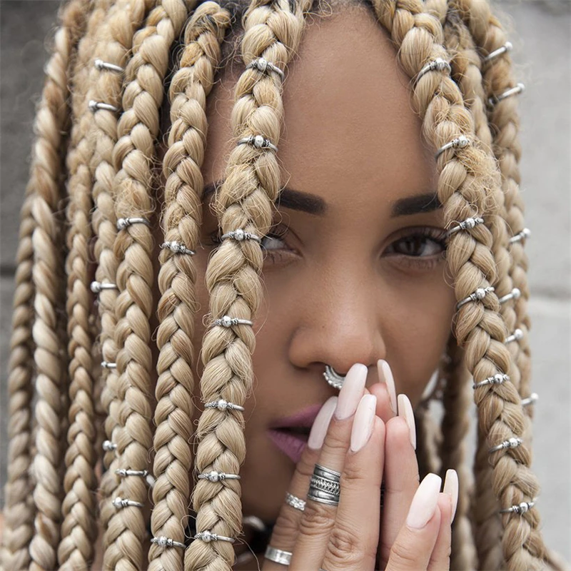 VIVILADY набор круг личности DIY дреды Locs женские Hairwear Африканский бренд открытый кольцо прическа заколки для волос украшения