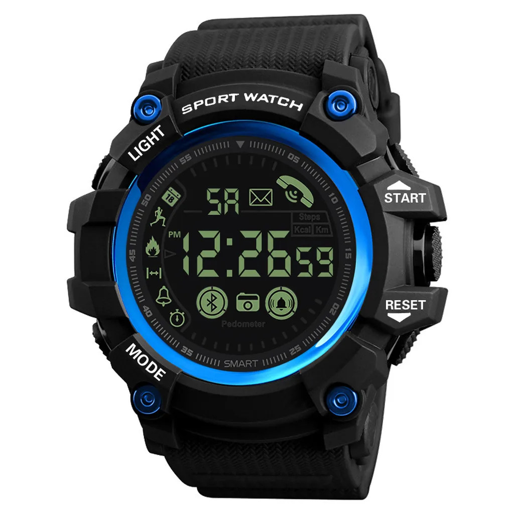 Reloj hombre цифровые часы Bluetooth умные многофункциональные водонепроницаемые умные спортивные цифровые часы водонепроницаемые часы