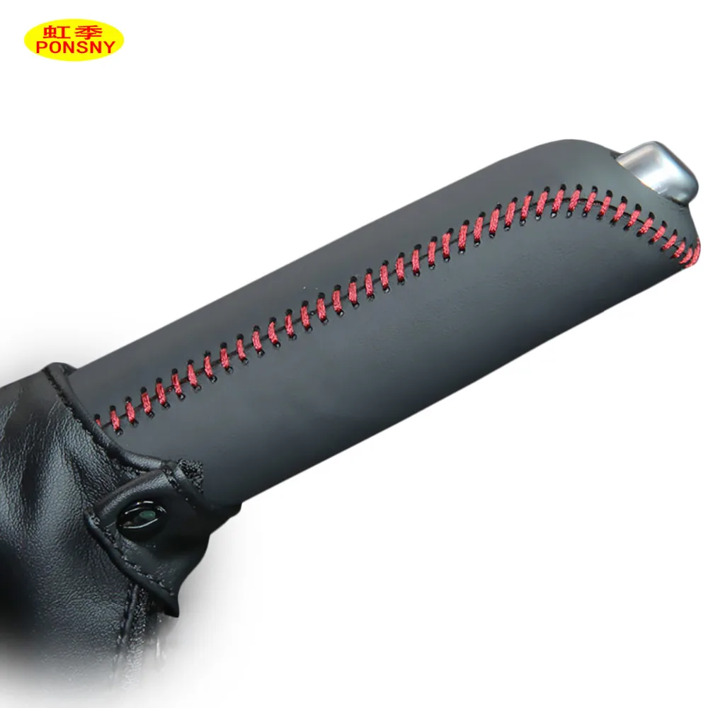 Автомобильные чехлы ручника чехол из натуральной кожи для Mazda CX 5 2013 2014 3 Axela 2017|car