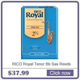 RICO выберите Jazz Tenor Sax Reeds/саксофон Tenor BB язычки, поданные, сила 2 M/2 H/3 S, 5-pack [ ]