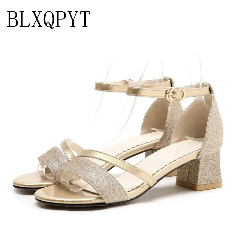 

BLXQPYT Sandalias Mujer super size 31-52 Shoes Women Sandals Bottom High Heels Sapato Feminino Summer Style Chaussure Femme 18-1