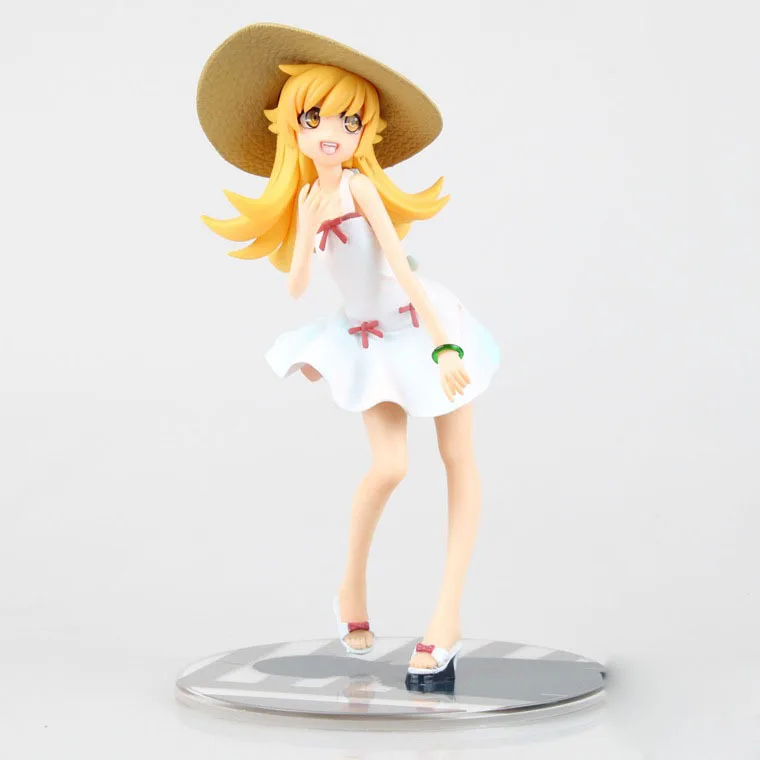 17 см аниме Monogatari Bakemonogatari Oshino Shinobu расписанный ПВХ фигурка Коллекционная модель