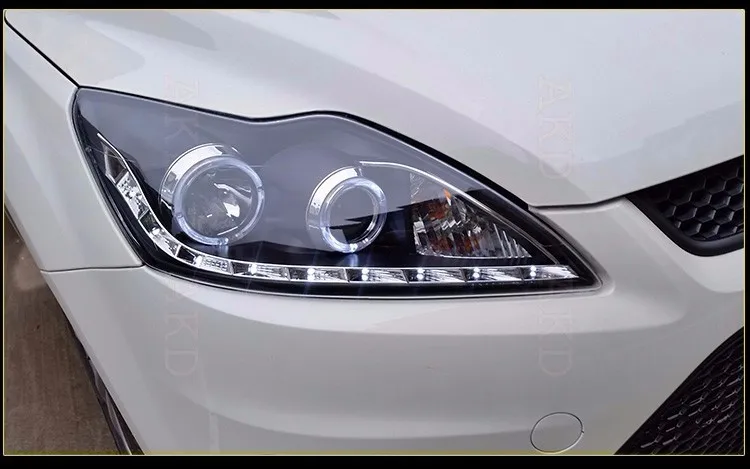 OUMIAO машина головная лампа для светодиодная фара для Focus Focus2 MK2 головной светильник s 2009-2012 LED DRL Объектив Двойной Луч H7 HID ксеноновая Автомобильная Передняя светильник