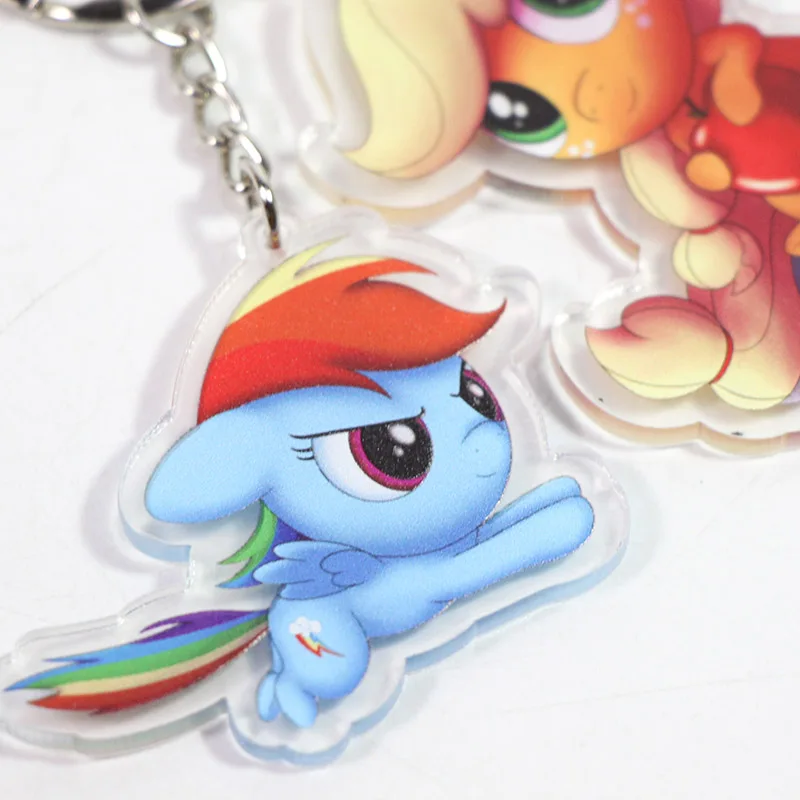 Новинка 5 см игрушки My Little Pony Шарм сумеречный Блеск Радуга тире Флаттершай кулон
