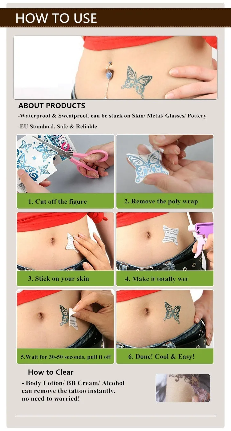 Холодный Черный Сова Форме Татуировки Наклейки для Сексуальных Женщин и Мужчин