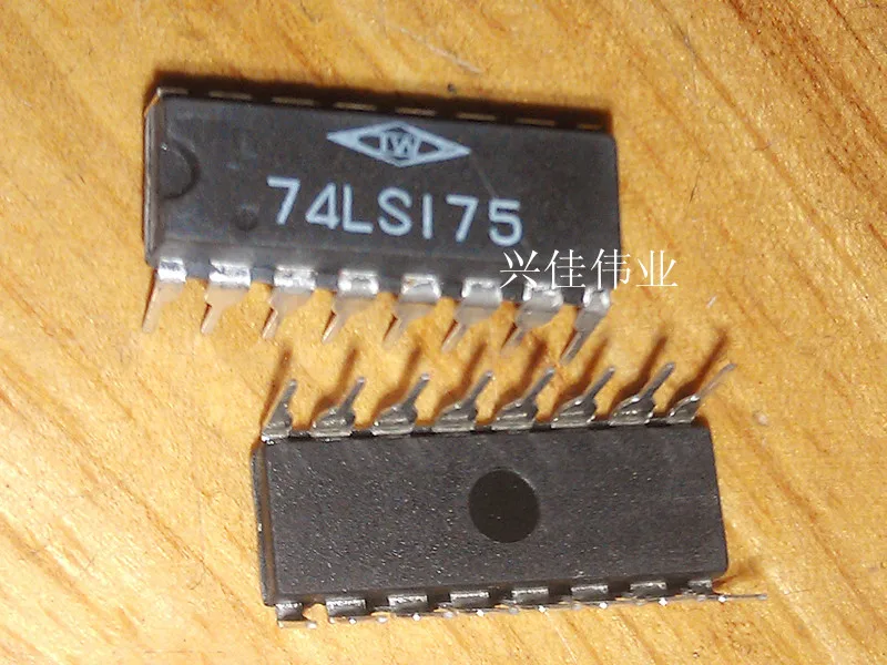 

Новые шлепанцы 74LS175 SN74LS175N HD74LS175P DIP16 Quad D- type, 10 шт.