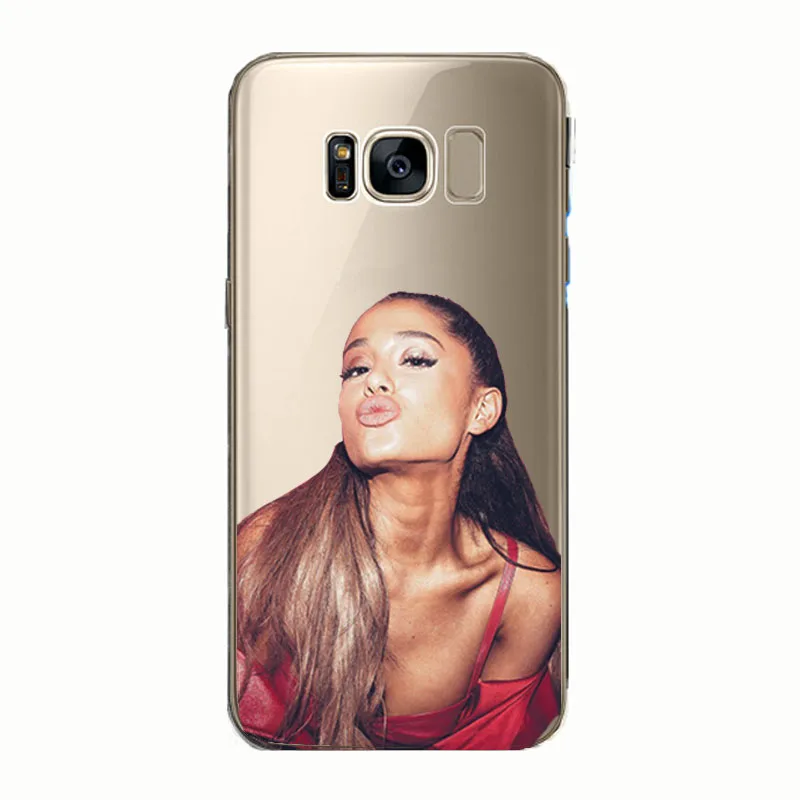 Мягкие силиконовые чехлы-подсластители Ariana Grande AG Rainbow для samsung s8 S9 s10 plus Note8 9 10 s6 s7