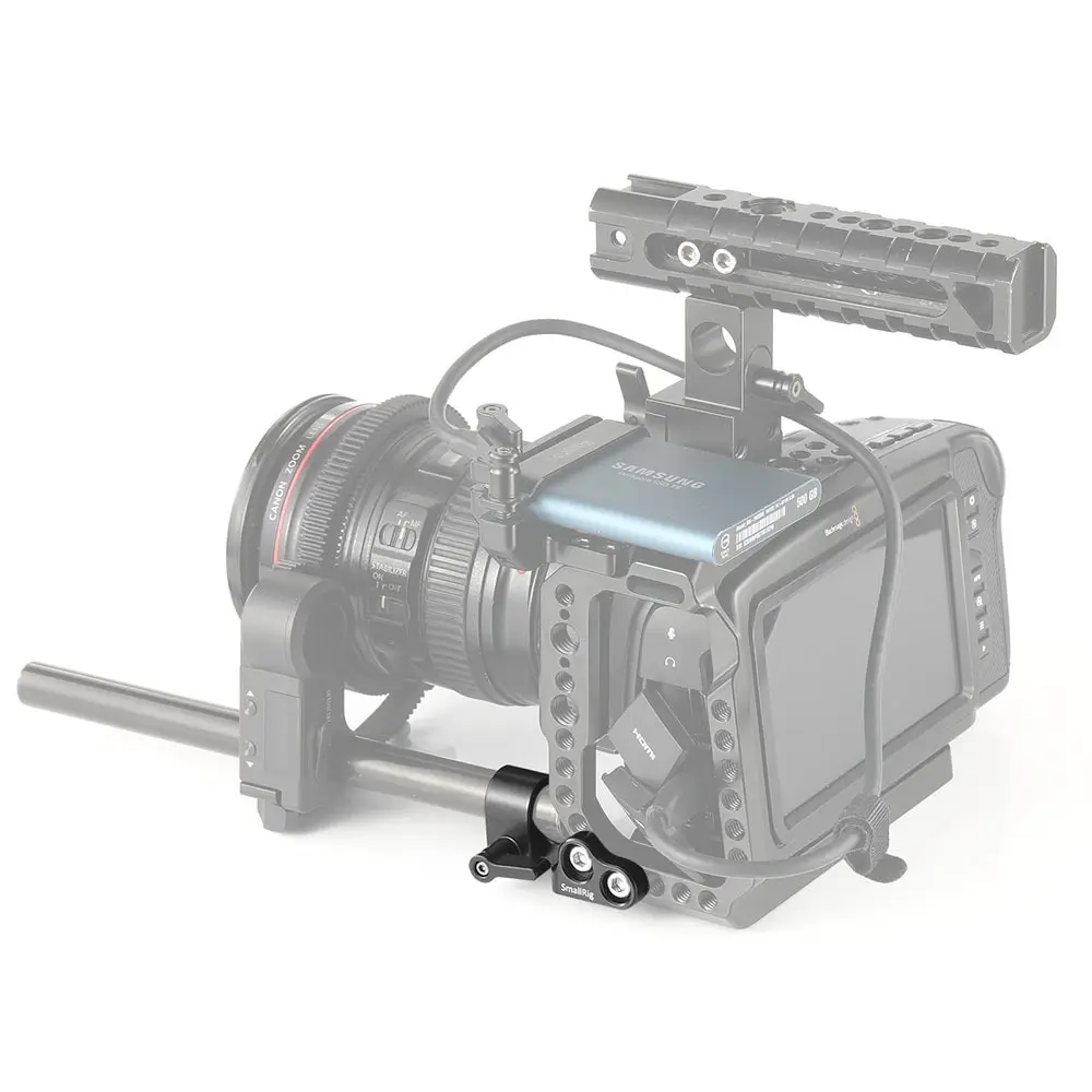 Зажим для одиночного стержня SmallRig 15 мм BMPCC 4K / 6K клетка установки двигателя с