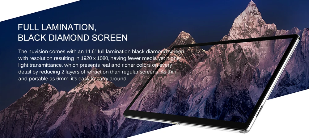 Ветвью ALLDOCUBE и nuvision 2-в-1 планшетный ПК с клавиатурой 11,6 дюймов ОС Windows 10 Intel Apollo Lake N3350 Процессор 4 Гб Оперативная память 64 Гб SSD 5.0MP