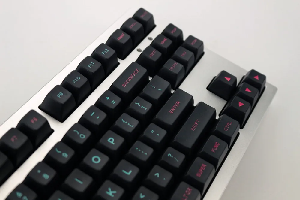 Крутой джаз Майями выгравированные красящие шрифты SA PBT keycap для Cherry mx mechanical keyboard