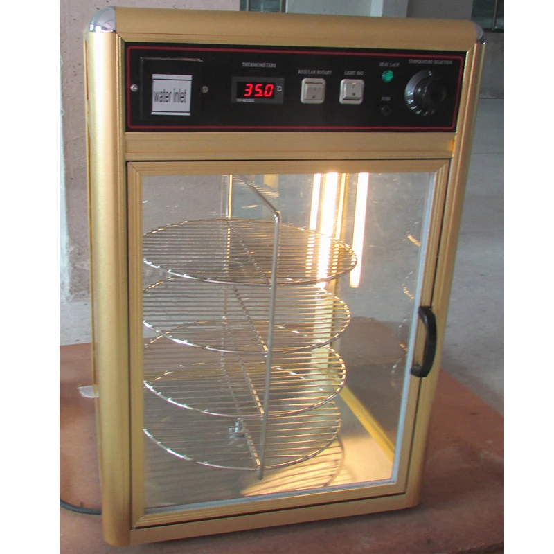 Коммерческий изоляционный шкаф вращающийся для пиццы витрина еды закусок