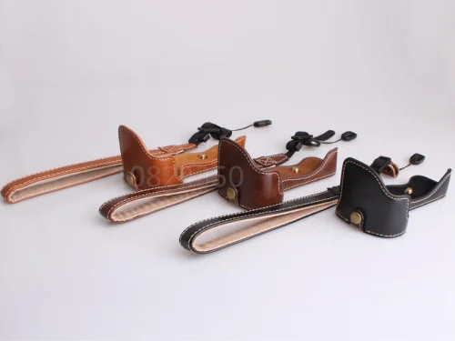 Новинка 2017 кожаный чехол для камеры наполовину закрытый Sony ILCE 7M2 A7II A7 II сумка