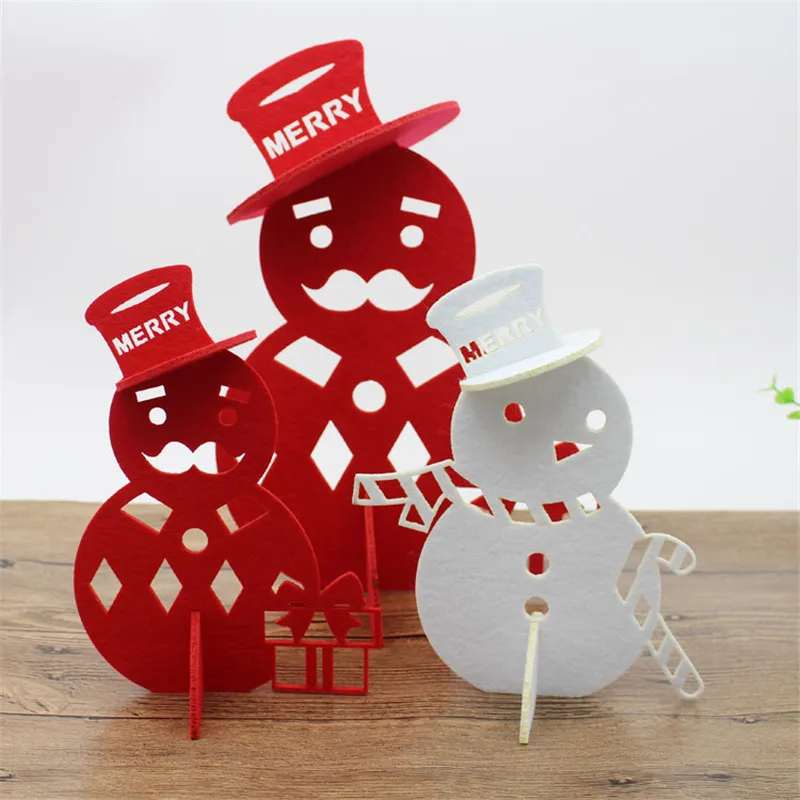 3D милое животное войлочная ткань мини лося маленькие рождественские украшения DIY