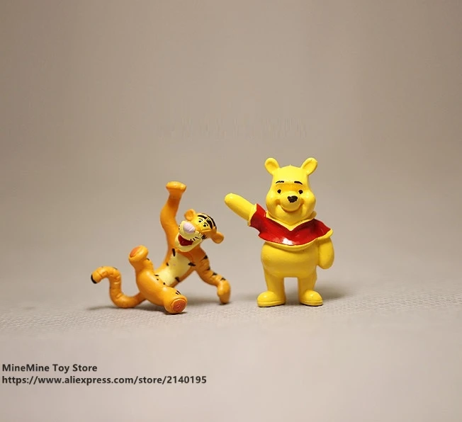 DISNEY Tigger 2 шт./компл. 4 5 см фигурка коллекция украшений аниме игрушка модель для
