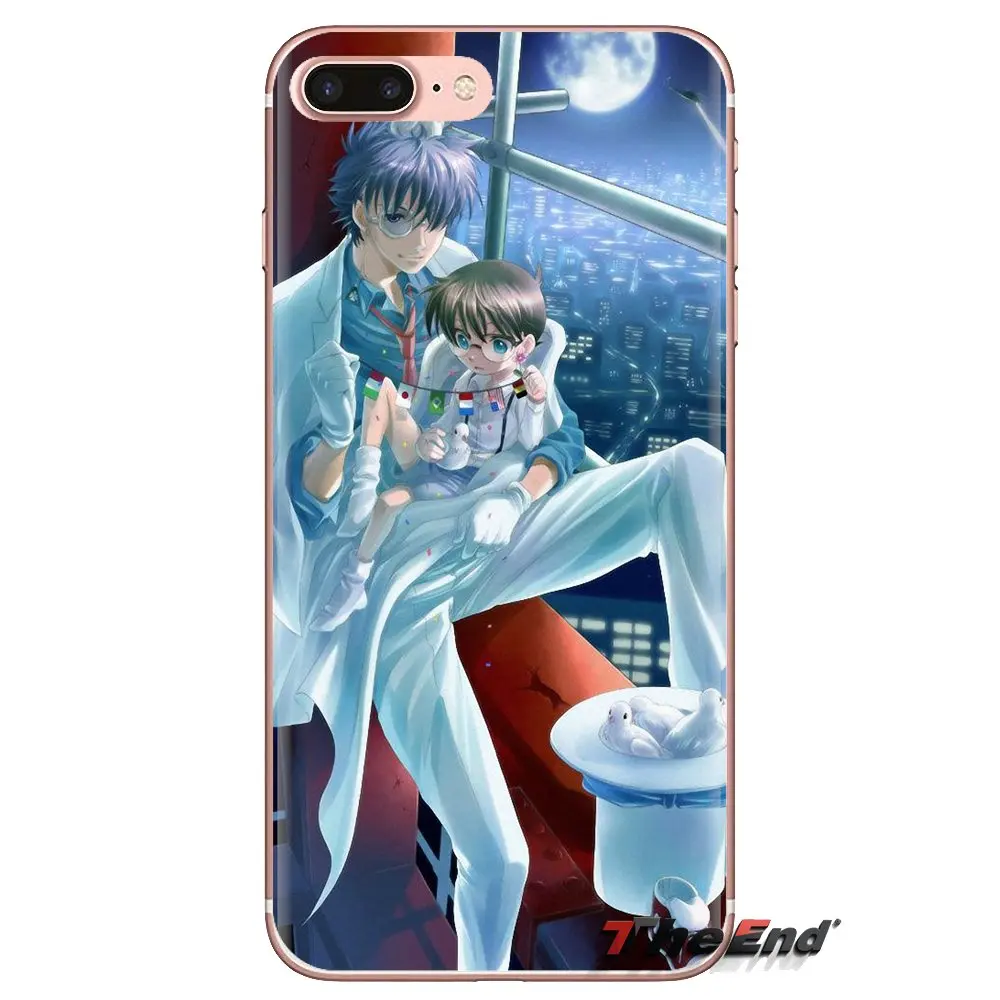 Силиконовый чехол-кошелек Edogawa Conan Closed Detective для Samsung Galaxy S3 S4 S5 Mini S6 S7 Edge S8 S9 S10 Plus Note 3