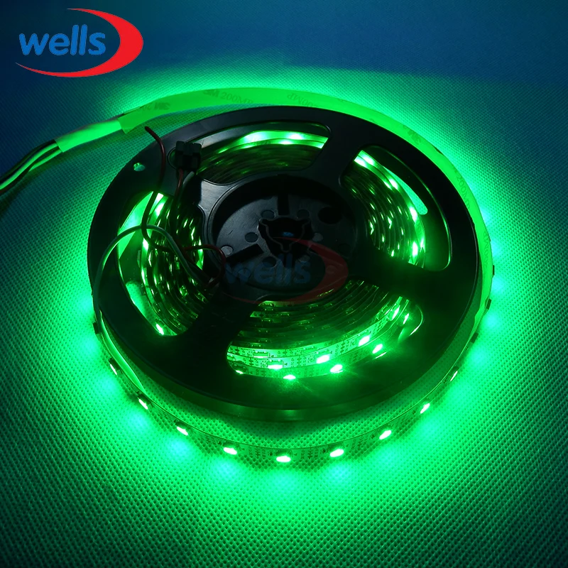 50M 10X5m 60 пикс./м индивидуально Адресуемая WS2812B WS2811 5050 RGB Светодиодная лента 5 в
