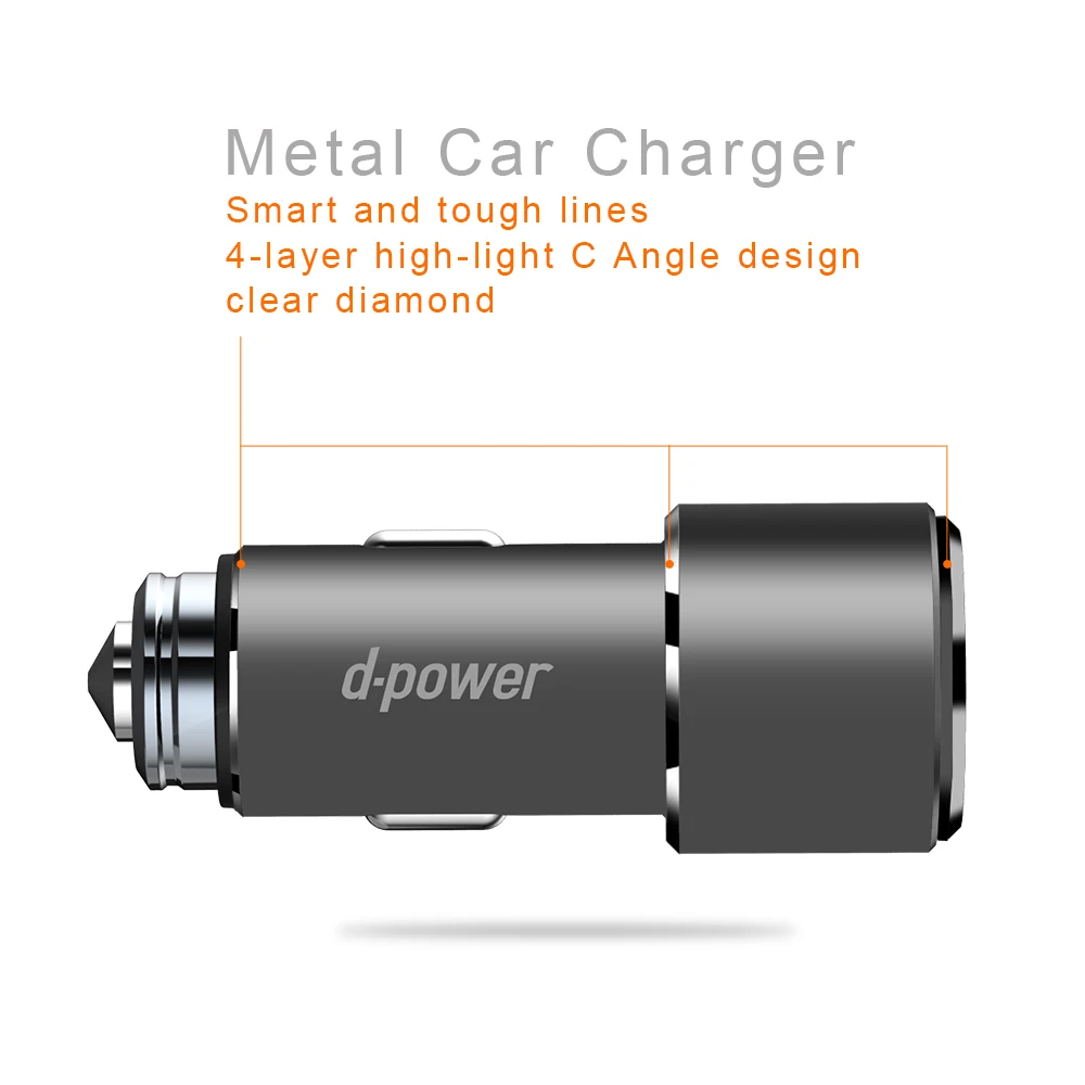 Dpower USB быстрое автомобильное зарядное устройство Быстрая PD3.0 для iphone samsung huawei
