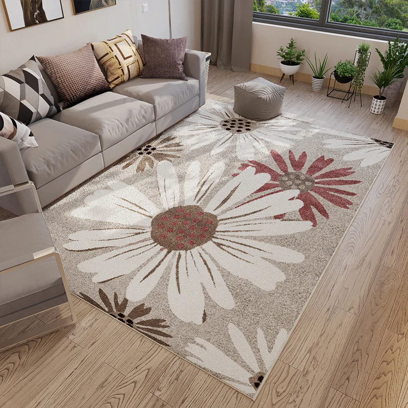 WINLIFE северные европейские ковры Цветочные/клетчатые коврики для гостиной/спальни/отеля машины моющиеся половые коврики противоскользящие ковры - Цвет: 03