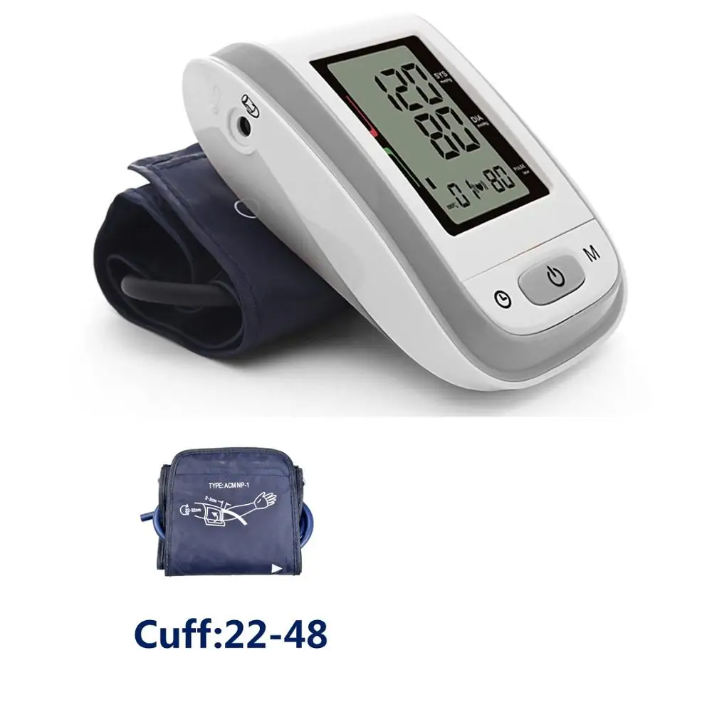 Gray Cuff22-48 Медицинское оборудование, тонометр, цифровой натяжитель верхней руки, прибор для измерения артериального давления, BP манжета 22-32/22-48 - Цвет: Gray Cuff22-48