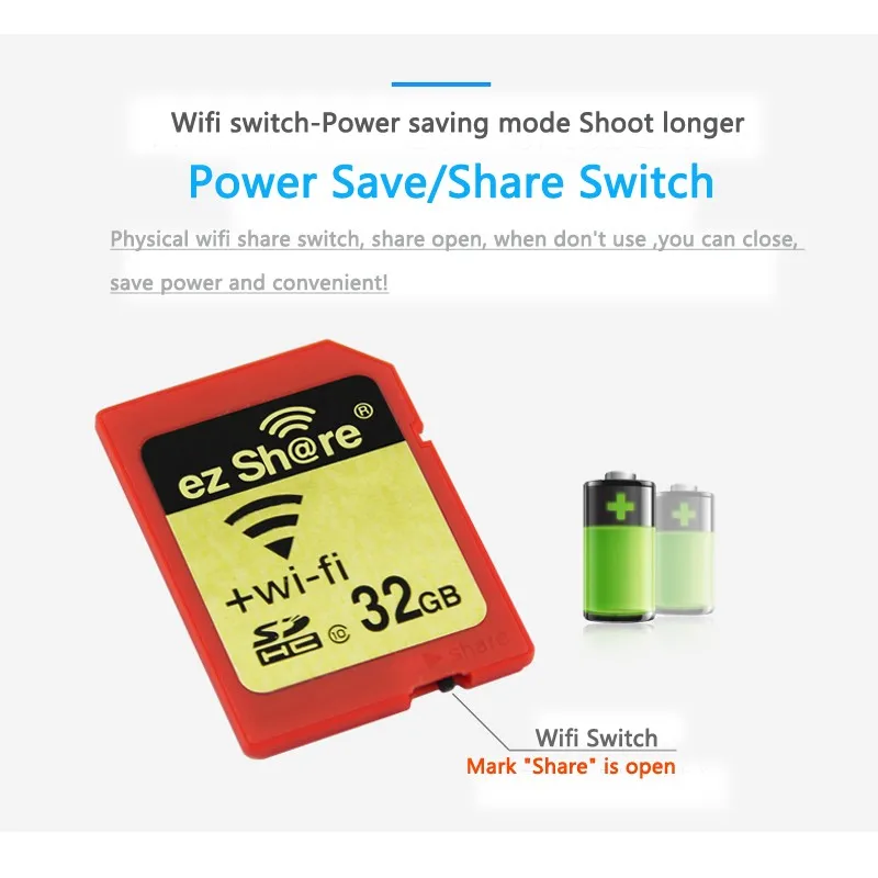 Оригинальная карта памяти EZ share sd Wi Fi 32 ГБ 16 4 8 класс 10 64 128 для canon/nikon/sony