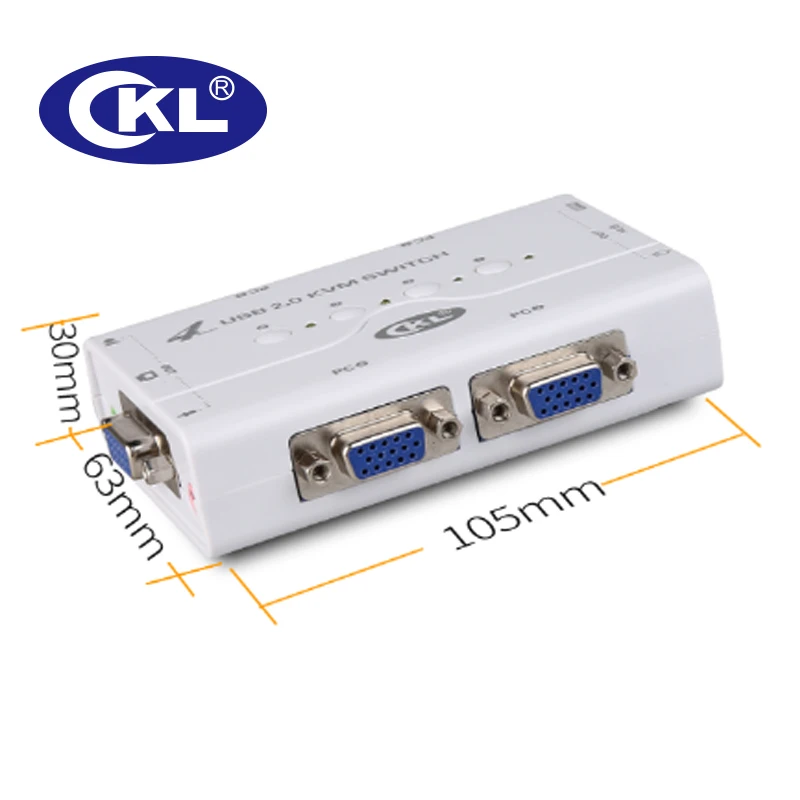 KVM коммутатор VGA 4 порта USB 2,0 с кабелем, поддержка порта аудио микрофона, принтер, сканер высокого разрешения 2048*1536,