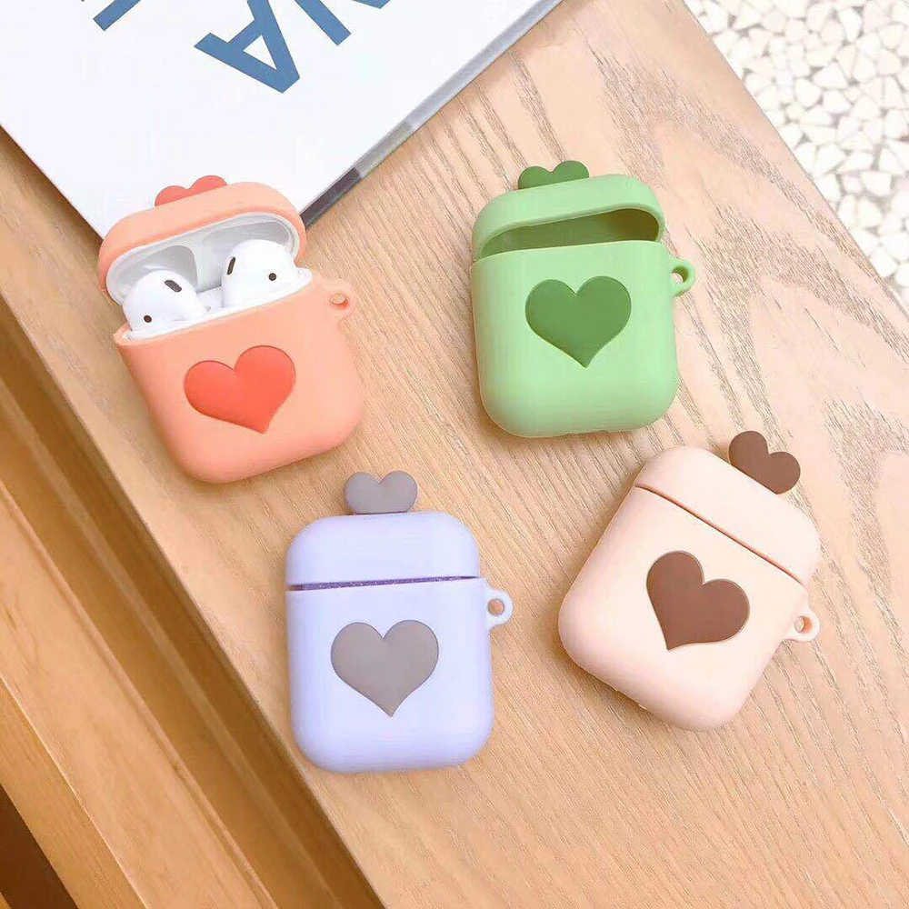 3D милый Дисней Розовый любовь для airpods силиконовый защитный чехол apple