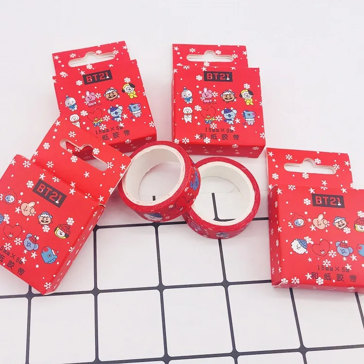 Новый Kpop BTS BT21 Рождество DIY Дневник ручная учетная запись альбом стикеры клейкие