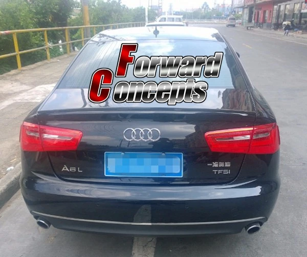 Спойлер для багажника заднего крыла из углеродного волокна 2012 2018 A6 C7|trunk spoiler|rear